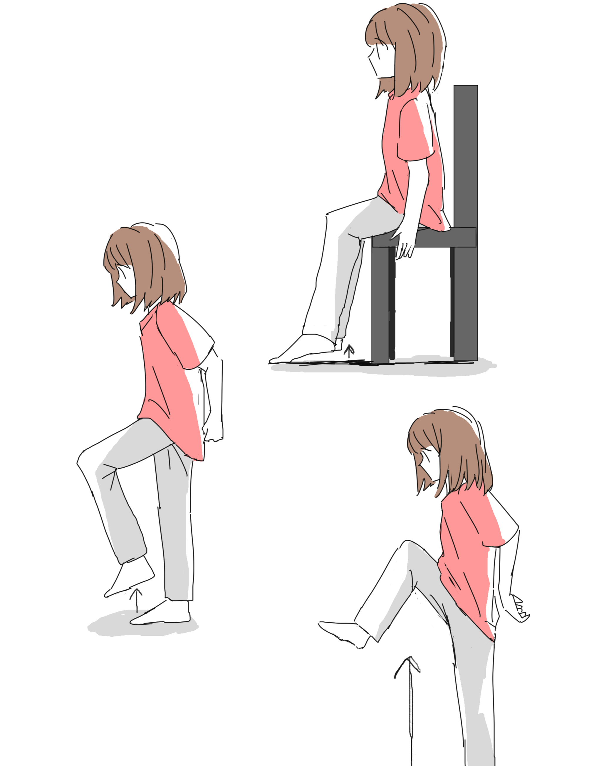 もも上げ呼吸法